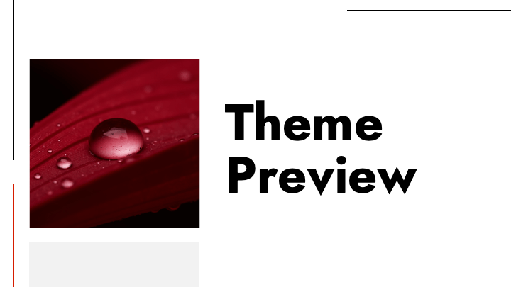 Bold red minimalist Scandinavian design with dramatic photography